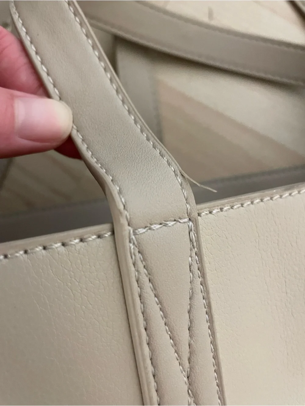 GREAT Condition Calpak Haven Laptop Tote in Beige / Light Tan / Cream!